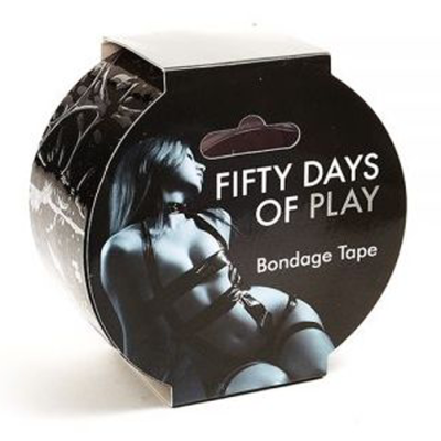 Fifty Days of Play - Bondage Tape (Black) (Phthalate Free) (case qty: 12)