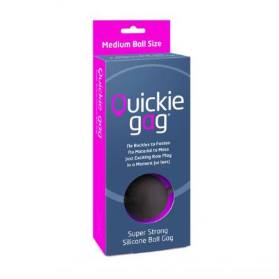 Quickie Gag Medium Ball - Black